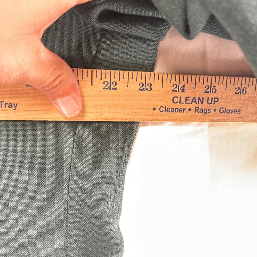 Stafford Blazer Mens 46R Green Two-Button Gold Crest Buttons USA Made